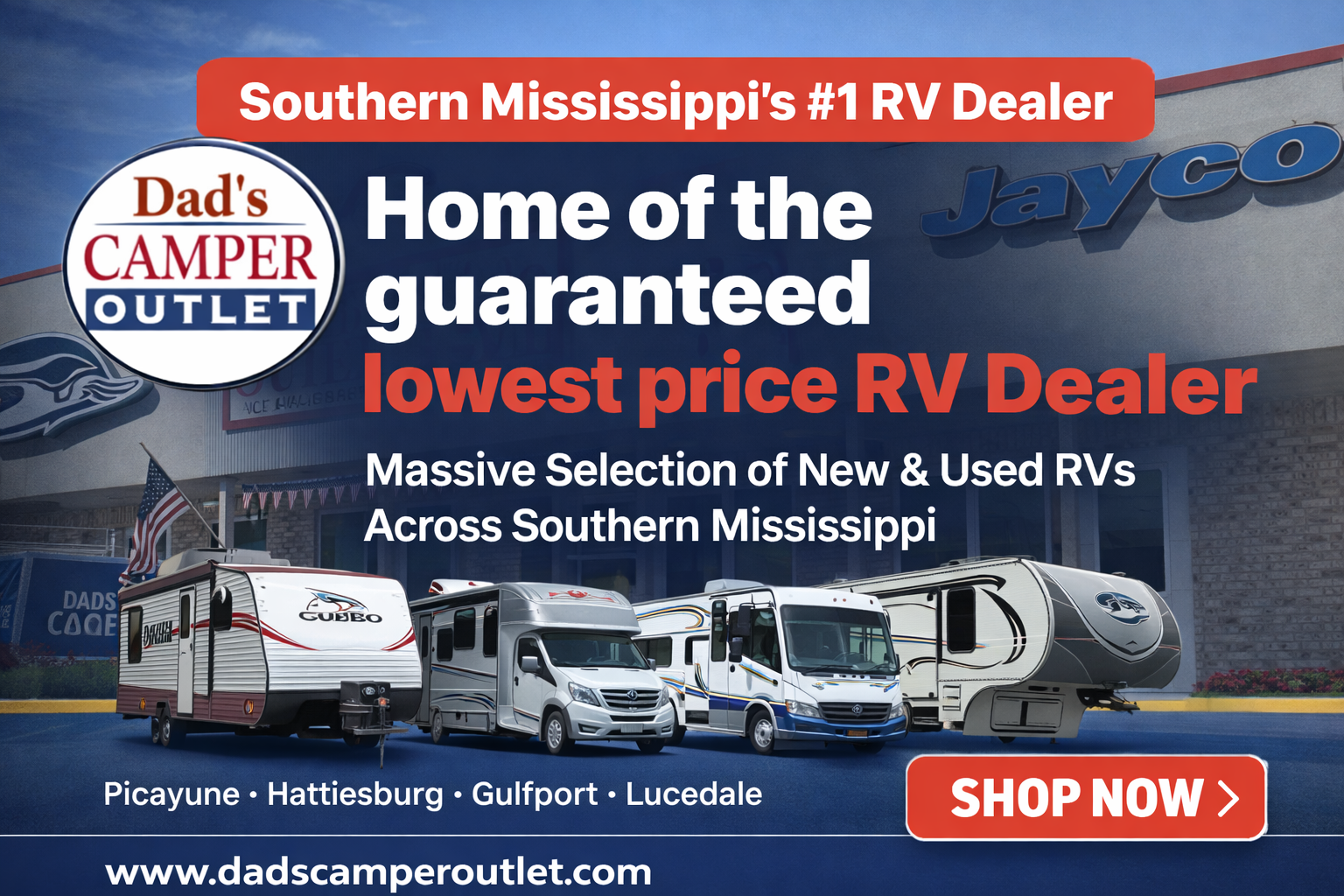 Dad's Camper Outlet logo