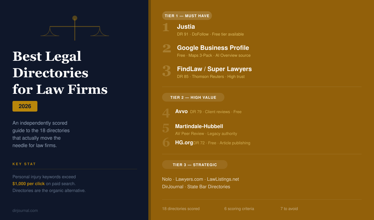 Best Legal Directories for Law Firms in 2026: Which Ones Actually Move the Needle