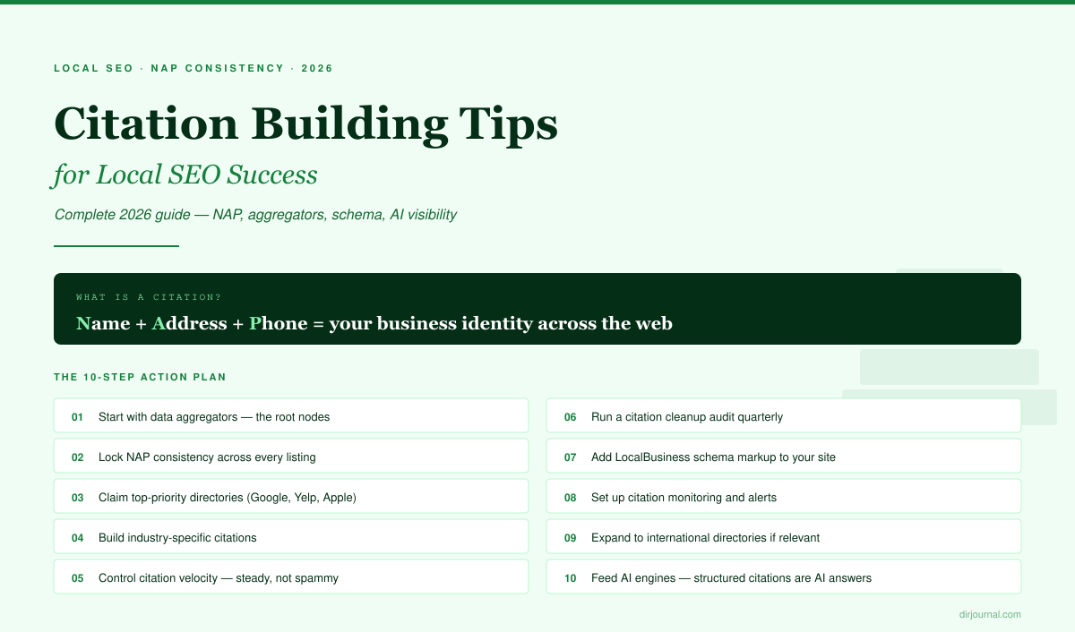 Citation Building Tips for Local SEO Success (Complete 2026 Guide)