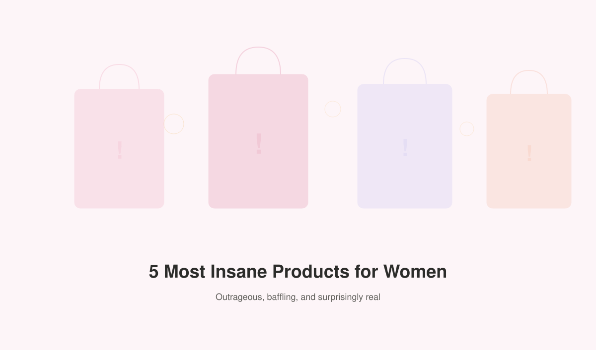 Check out the 5 Most Insane Products for Women