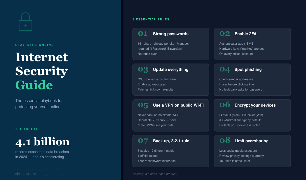 15 Internet Security Mistakes You're Probably Making (2026 Guide)