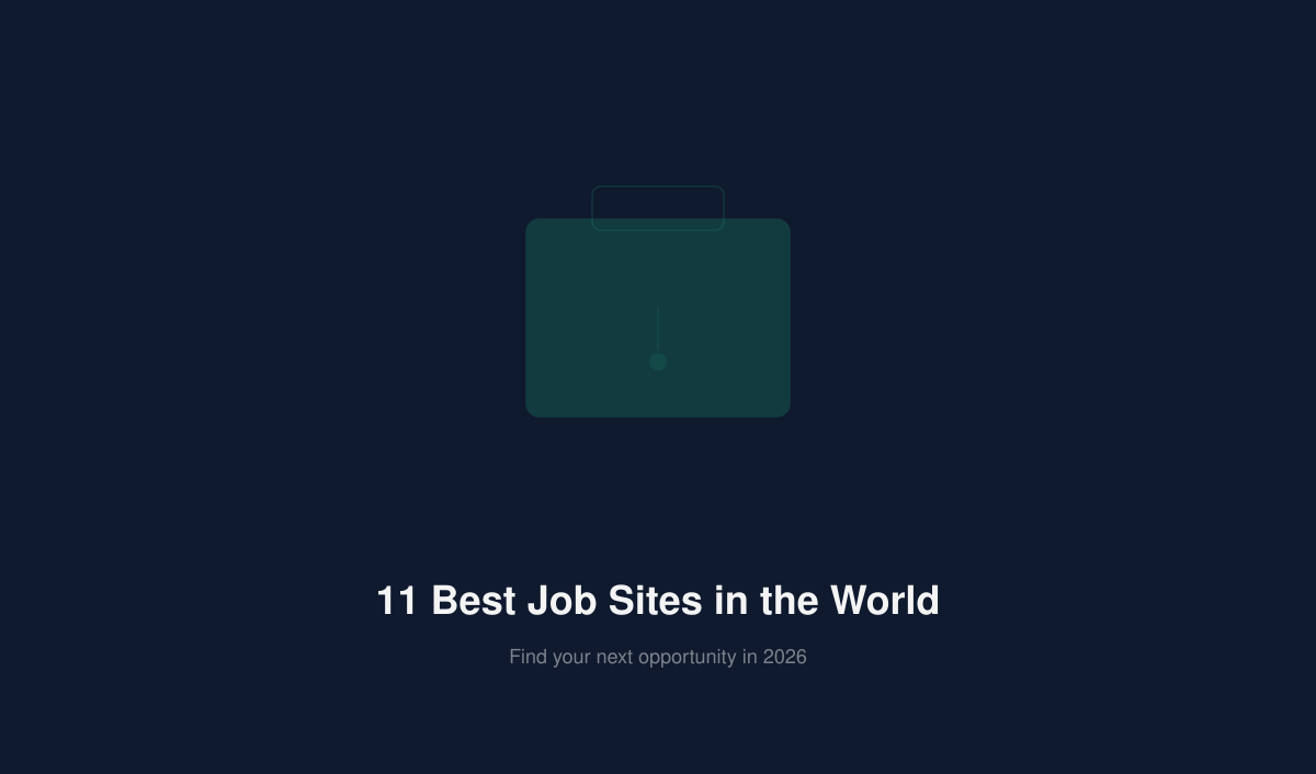 11 Best Job Sites in the World (2026)